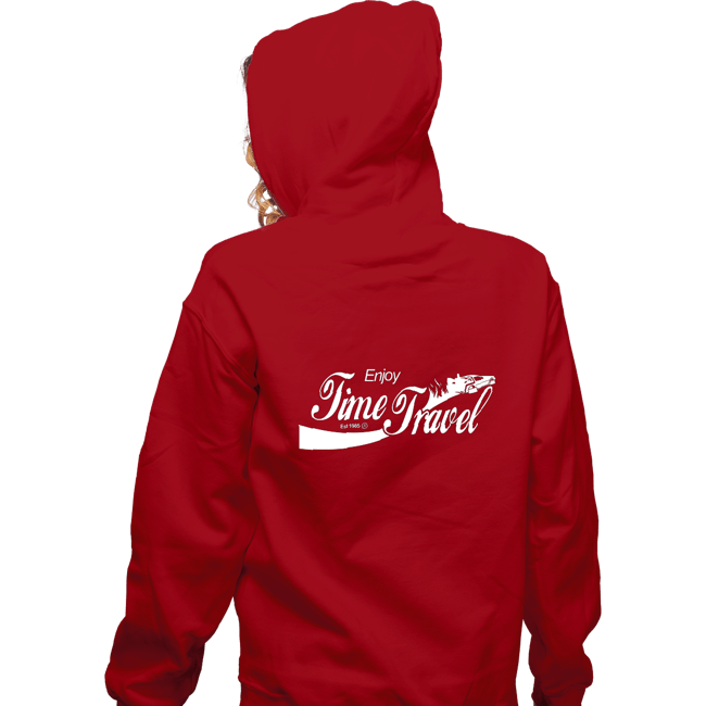 Shirts Zippered Hoodies, Unisex / Small / Red Enjoy Time Travel