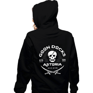 Shirts Zippered Hoodies, Unisex / Small / Black Goon Docks Emblem