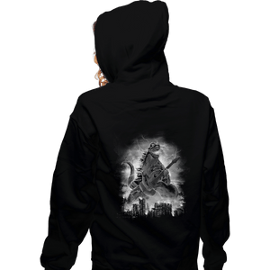 Shirts Zippered Hoodies, Unisex / Small / Black Guitarzilla