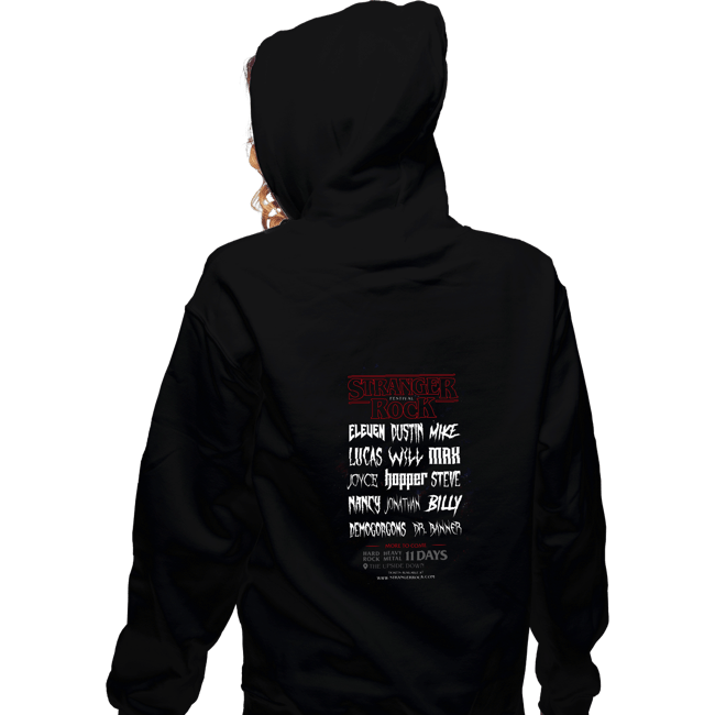 Shirts Zippered Hoodies, Unisex / Small / Black Stranger Rock