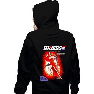 Daily_Deal_Shirts Zippered Hoodies, Unisex / Small / Black Gi Jess