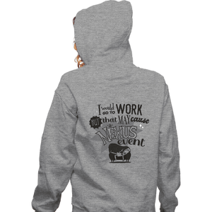 Secret_Shirts Zippered Hoodies, Unisex / Small / Sports Grey Couch Timeline