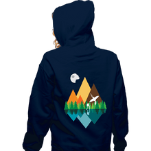 Load image into Gallery viewer, Secret_Shirts Zippered Hoodies, Unisex / Small / Navy The Forest View
