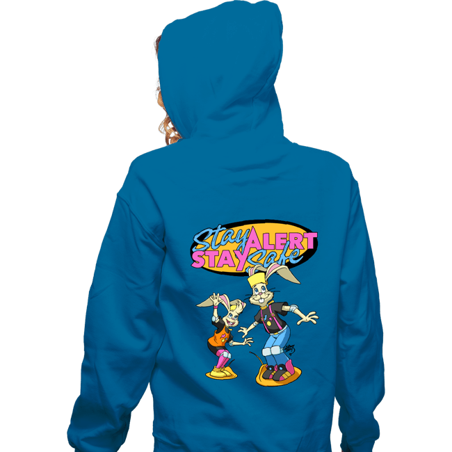 Daily_Deal_Shirts Zippered Hoodies, Unisex / Small / Royal Blue Stay Safe!
