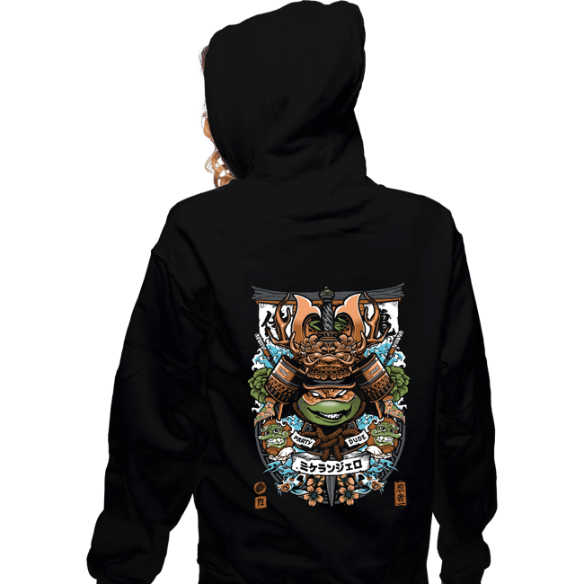 Daily_Deal_Shirts Zippered Hoodies, Unisex / Small / Black Samurai Mikey