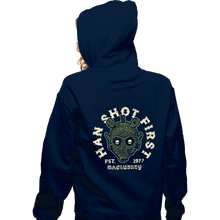Load image into Gallery viewer, Daily_Deal_Shirts Zippered Hoodies, Unisex / Small / Navy Han Sho7 Firs7
