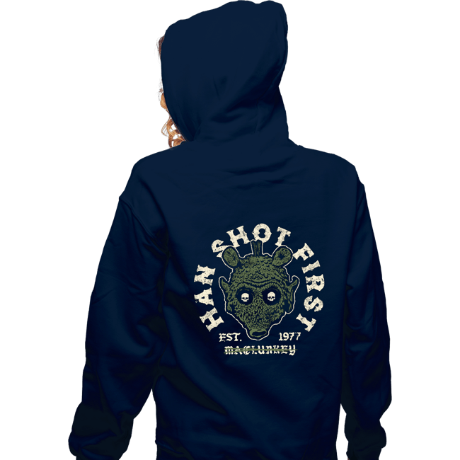 Daily_Deal_Shirts Zippered Hoodies, Unisex / Small / Navy Han Sho7 Firs7