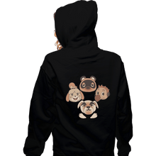 Load image into Gallery viewer, Shirts Zippered Hoodies, Unisex / Small / Black Animal Queen

