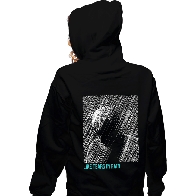 Daily_Deal_Shirts Zippered Hoodies, Unisex / Small / Black Like Tears In Rain