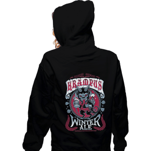 Shirts Zippered Hoodies, Unisex / Small / Black Krampus Winter Ale