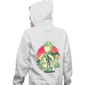 Daily_Deal_Shirts Zippered Hoodies, Unisex / Small / White Ninja Materia Hunter