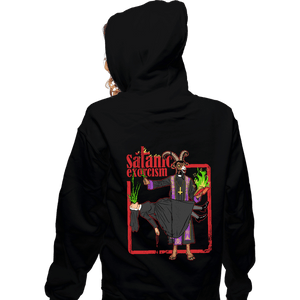 Shirts Zippered Hoodies, Unisex / Small / Black Satanic Exorcism