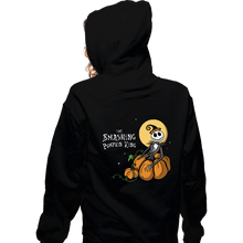 Load image into Gallery viewer, Daily_Deal_Shirts Zippered Hoodies, Unisex / Small / Black The Smashing Pumpkin King
