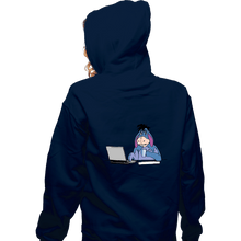 Load image into Gallery viewer, Shirts Zippered Hoodies, Unisex / Small / Navy Hide The Pain
