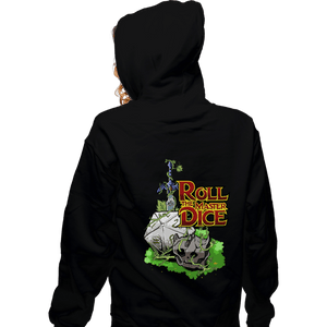 Secret_Shirts Zippered Hoodies, Unisex / Small / Black Roll The Master Dice