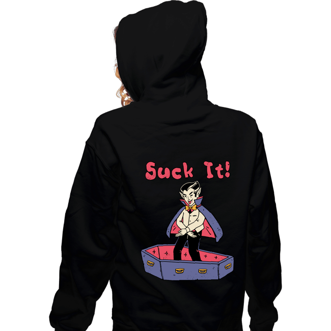 Daily_Deal_Shirts Zippered Hoodies, Unisex / Small / Black Suck It!
