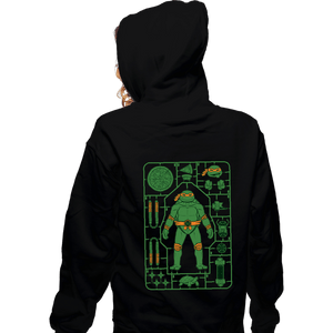 Daily_Deal_Shirts Zippered Hoodies, Unisex / Small / Black Michelangelo Model Sprue