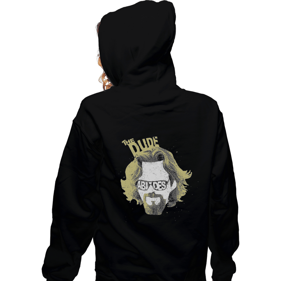 Shirts Zippered Hoodies, Unisex / Small / Black The Dude Abides