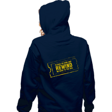 Load image into Gallery viewer, Daily_Deal_Shirts Zippered Hoodies, Unisex / Small / Navy Rewind Me Back To The 90s
