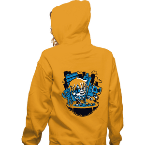 Daily_Deal_Shirts Zippered Hoodies, Unisex / Small / White Chainsaw Denji