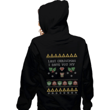 Load image into Gallery viewer, Shirts Pullover Hoodies, Unisex / Small / Black Link To My Heart
