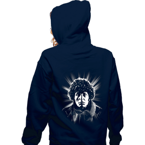 Daily_Deal_Shirts Zippered Hoodies, Unisex / Small / Navy Tom Baker
