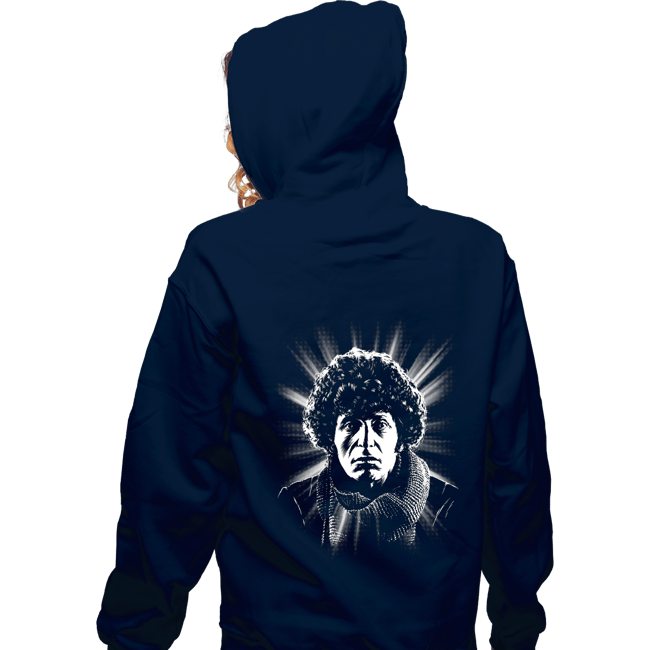 Daily_Deal_Shirts Zippered Hoodies, Unisex / Small / Navy Tom Baker