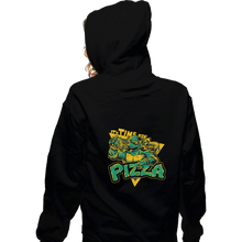 Load image into Gallery viewer, Shirts Pullover Hoodies, Unisex / Small / Black Pizza Time
