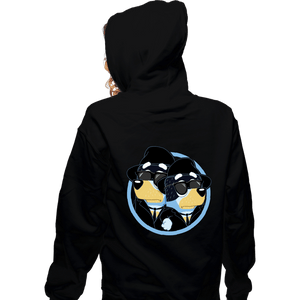 Daily_Deal_Shirts Zippered Hoodies, Unisex / Small / Black The Bluesy Brothers