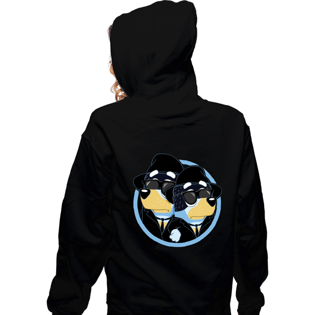 Daily_Deal_Shirts Zippered Hoodies, Unisex / Small / Black The Bluesy Brothers