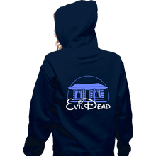 Load image into Gallery viewer, Daily_Deal_Shirts Zippered Hoodies, Unisex / Small / Navy Evil Cabin
