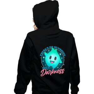 Daily_Deal_Shirts Zippered Hoodies, Unisex / Small / Black Only Darkness