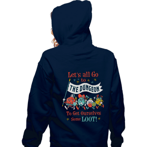 Shirts Zippered Hoodies, Unisex / Small / Navy Let's Go