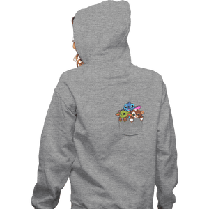 Shirts Pullover Hoodies, Unisex / Small / Sports Grey Kawaii Pocket