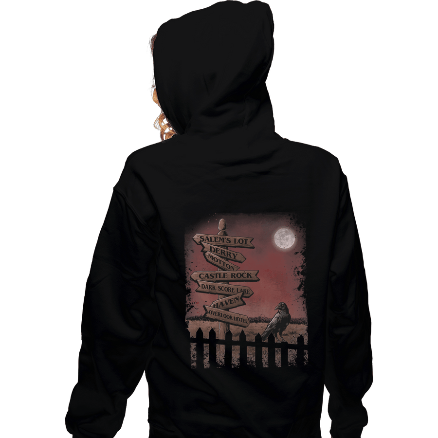 Shirts Pullover Hoodies, Unisex / Small / Black Horror Crossroads
