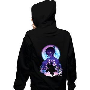 Daily_Deal_Shirts Zippered Hoodies, Unisex / Small / Black Demon Shinobu