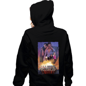 Daily_Deal_Shirts Zippered Hoodies, Unisex / Small / Black Master of Karate And Friendship
