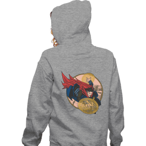Daily_Deal_Shirts Zippered Hoodies, Unisex / Small / Sports Grey Strange 300