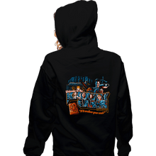 Load image into Gallery viewer, Daily_Deal_Shirts Zippered Hoodies, Unisex / Small / Black Welcome To The  Knowby Cabin
