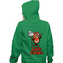 Load image into Gallery viewer, Daily_Deal_Shirts Zippered Hoodies, Unisex / Small / Irish Green Little Ewoks
