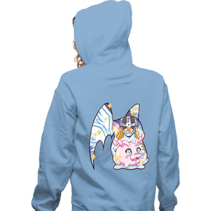 Shirts Zippered Hoodies, Unisex / Small / Royal Blue Magical Silhouettes - Patamon