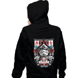 Shirts Zippered Hoodies, Unisex / Small / Black Samurai Trooper