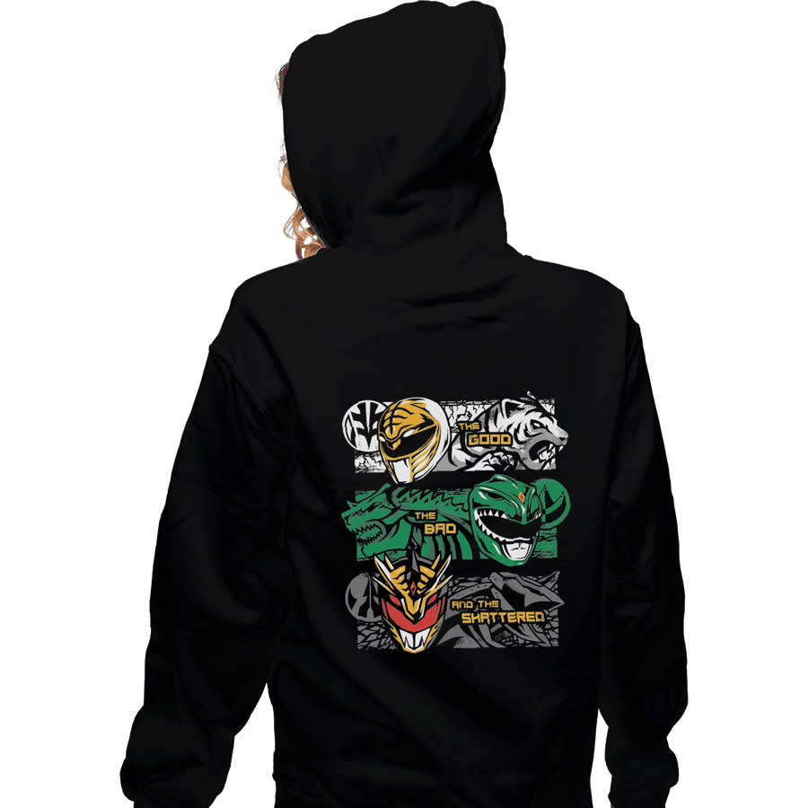 Shirts Zippered Hoodies, Unisex / Small / Black The Good, The Bad, And The Shattered