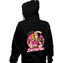 Load image into Gallery viewer, Daily_Deal_Shirts Zippered Hoodies, Unisex / Small / Black Barbarian Doll
