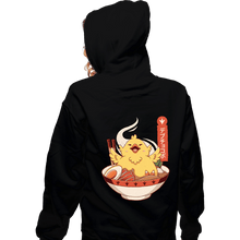 Load image into Gallery viewer, Shirts Zippered Hoodies, Unisex / Small / Black Fat Chocobo Ramen
