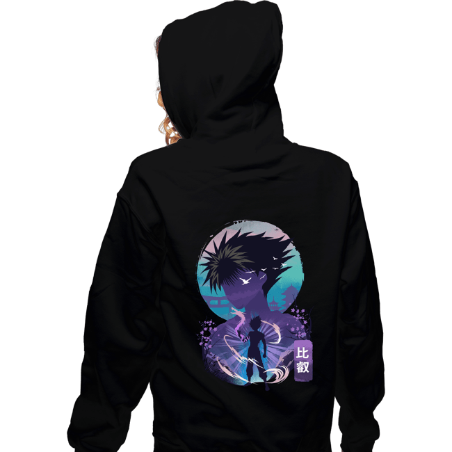 Daily_Deal_Shirts Zippered Hoodies, Unisex / Small / Black Hiei's Dark Dragon