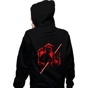 Shirts Zippered Hoodies, Unisex / Small / Black Double-Bladed Warrior
