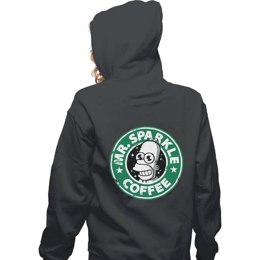 Shirts Zippered Hoodies, Unisex / Small / Dark Heather Mr. Sparkle Coffee