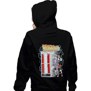 Shirts Zippered Hoodies, Unisex / Small / Black Back to the Phone Booth