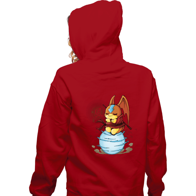 Daily_Deal_Shirts Zippered Hoodies, Unisex / Small / Red Digi Air Bending
